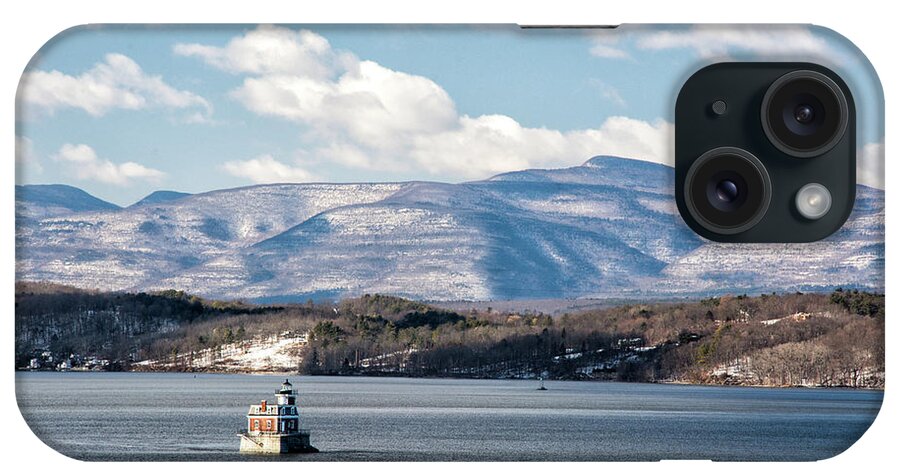 Hudson iPhone Case featuring the photograph Catskill Mountains with Lighthouse by Nancy De Flon