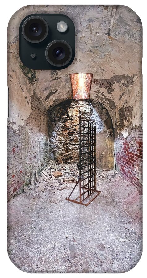 Eastern State Penitentiary iPhone Case featuring the photograph Cell With Bed by Tom Singleton