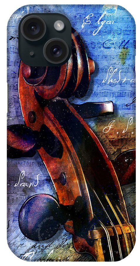 Cello Art iPhone Case featuring the digital art Cello Masters by Gary Bodnar