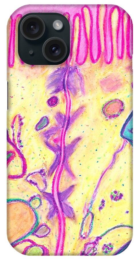Cell iPhone Case featuring the painting Cellular Environment by Nieve Andrea