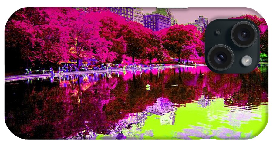 Central Park New York iPhone Case featuring the photograph Central Park New York by Julie Lueders 
