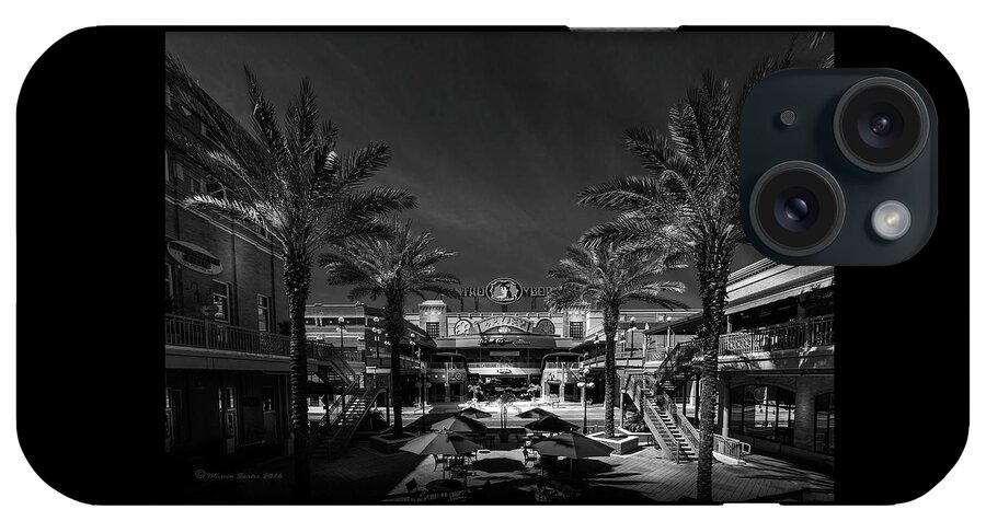 Tampa iPhone Case featuring the photograph Centro Ybor BW by Marvin Spates