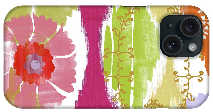 Ikat iPhone Case featuring the painting Chanda II by Mindy Sommers