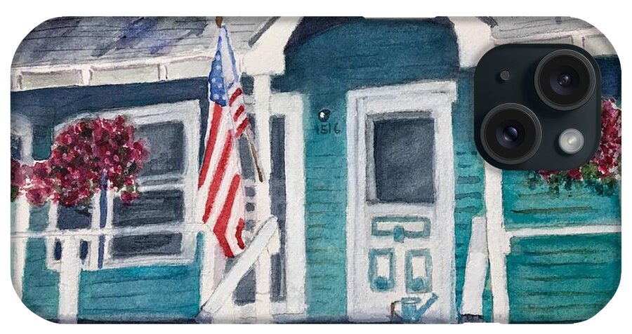 Historical Chautauqua Cottage iPhone Case featuring the painting Chautauqua Cottage 2 by Sue Carmony