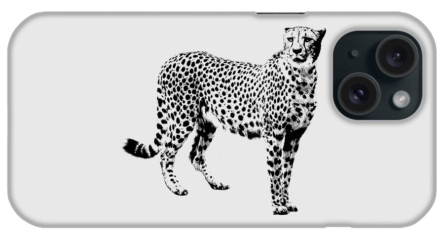 Animal iPhone Case featuring the photograph Cheetah Cutout by Greg Noblin