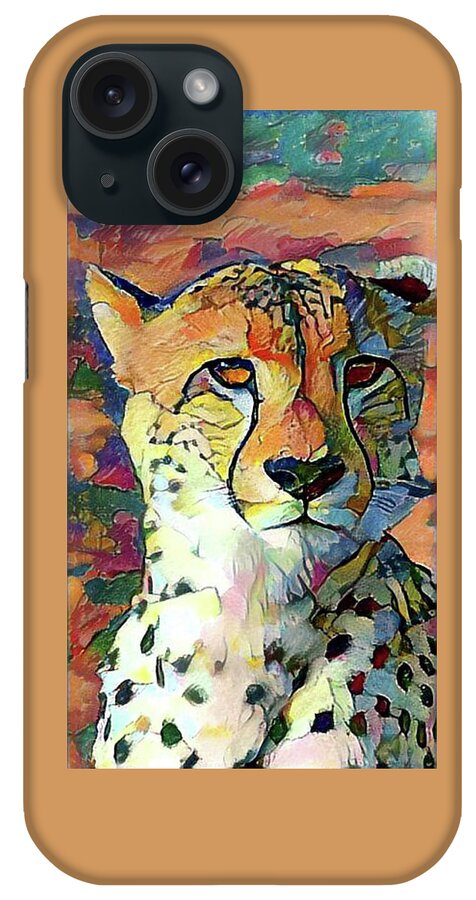 Cheetah iPhone Case featuring the photograph Cheetah Face by Gini Moore