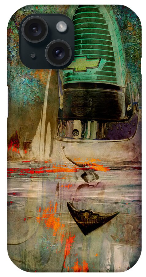 Taillight iPhone Case featuring the digital art Chevy Tail by Greg Sharpe