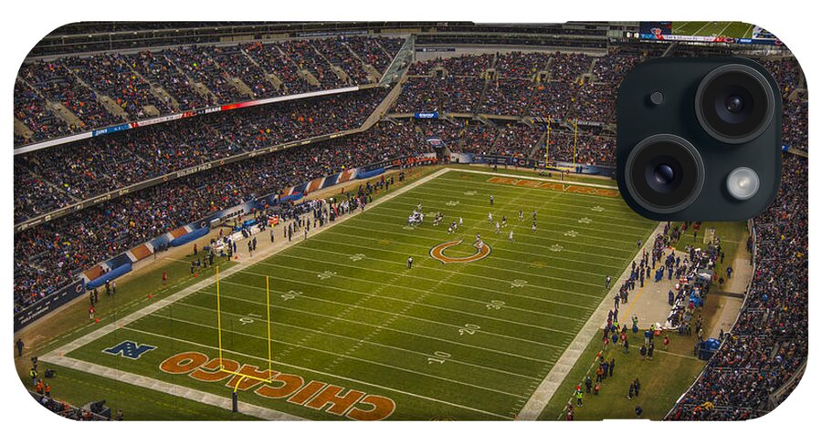 Chicago Bears iPhone Case featuring the photograph Chicago Bears Soldier Field 7795 by David Haskett II