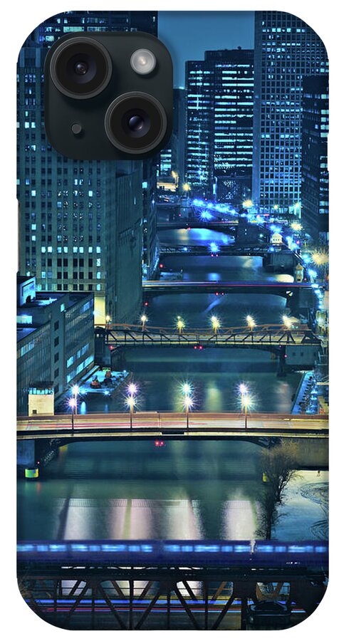 Chicago iPhone Case featuring the photograph Chicago Bridges by Steve Gadomski