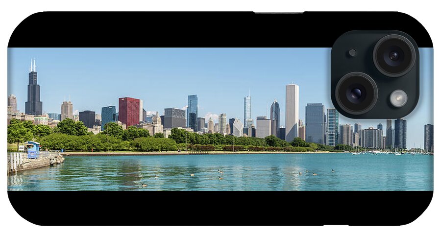 Chicago iPhone Case featuring the photograph Chicago Skyline by David Hart