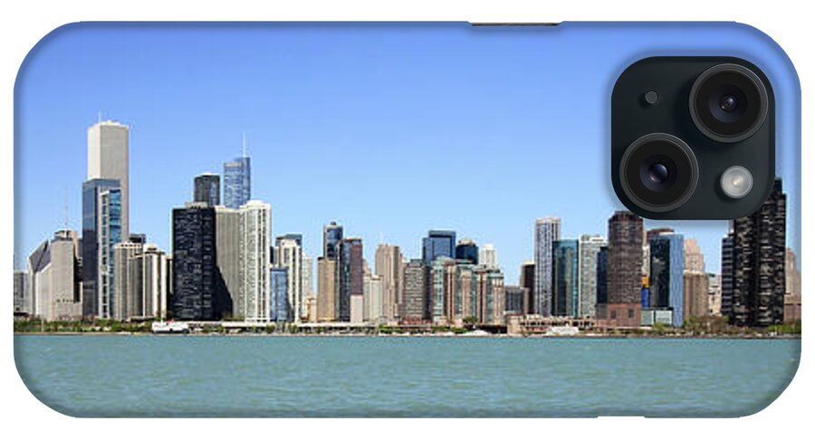 Chicago iPhone Case featuring the photograph Chicago Skyline Wide Angle by Jackson Pearson
