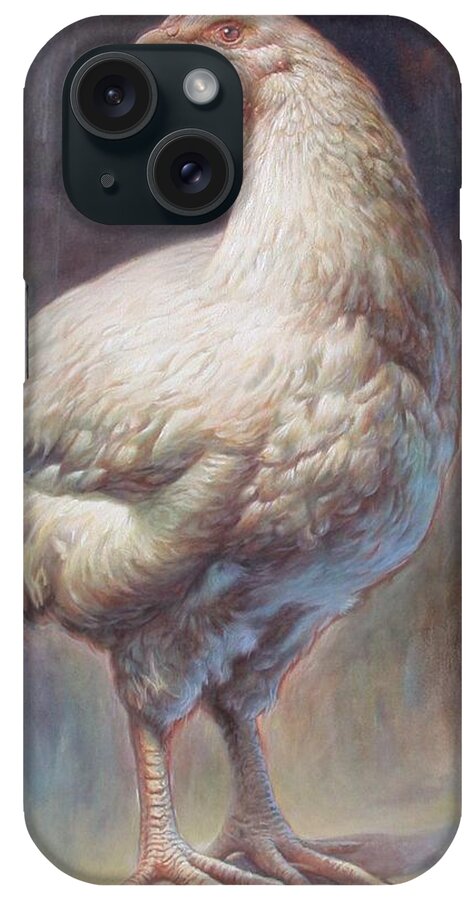 Chick iPhone Case featuring the painting Chick by Hans Droog