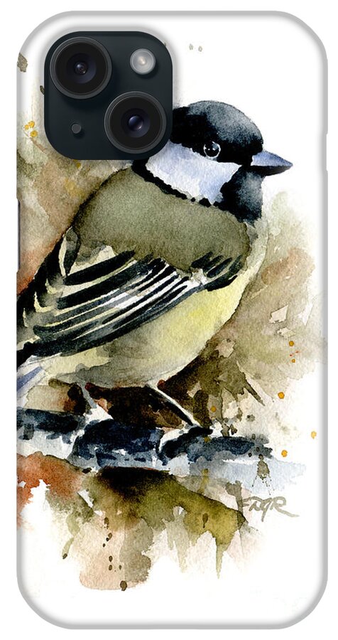 Chickadee iPhone Case featuring the painting Chickadee by David Rogers