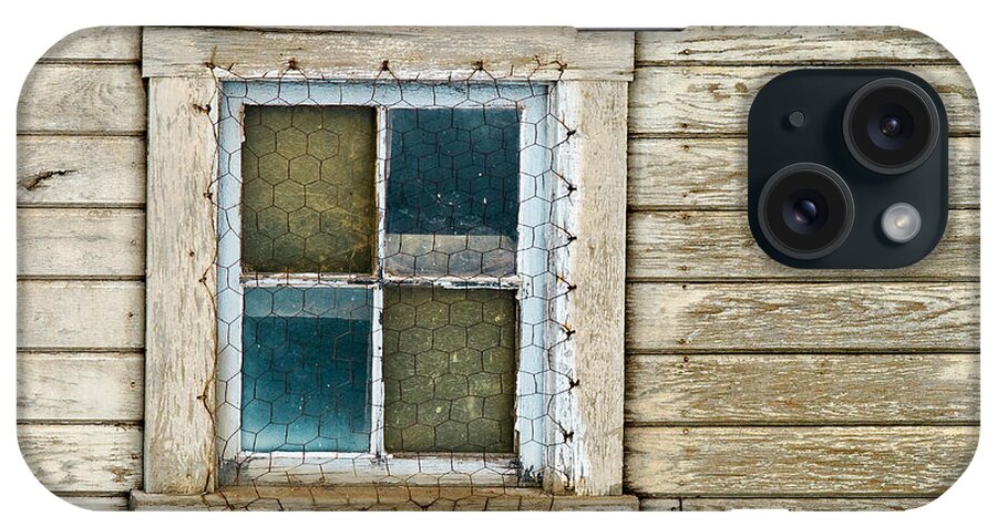 Barns iPhone Case featuring the photograph Chicken Wire Window by Paul DeRocker