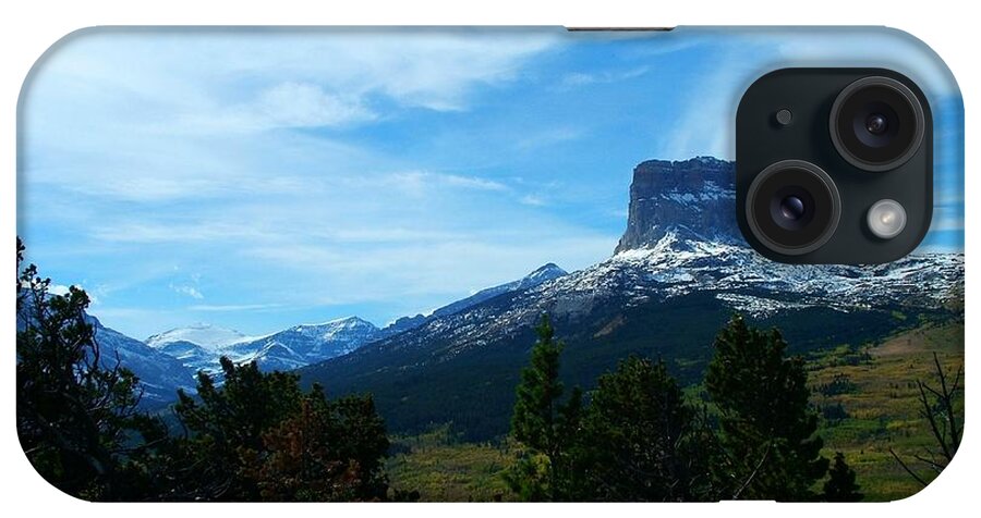 Chief Mountain iPhone Case featuring the photograph Chief Mountain, Emerging by Tracey Vivar