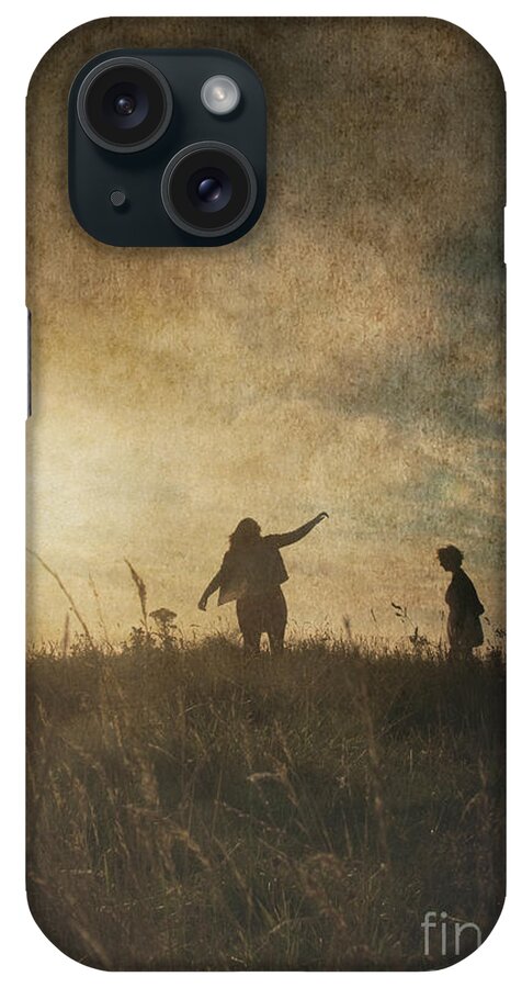 Child iPhone Case featuring the photograph Children playing by Clayton Bastiani