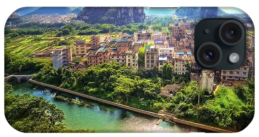 China iPhone Case featuring the photograph China Guilin landscape scenery photography-21 by Artto Pan