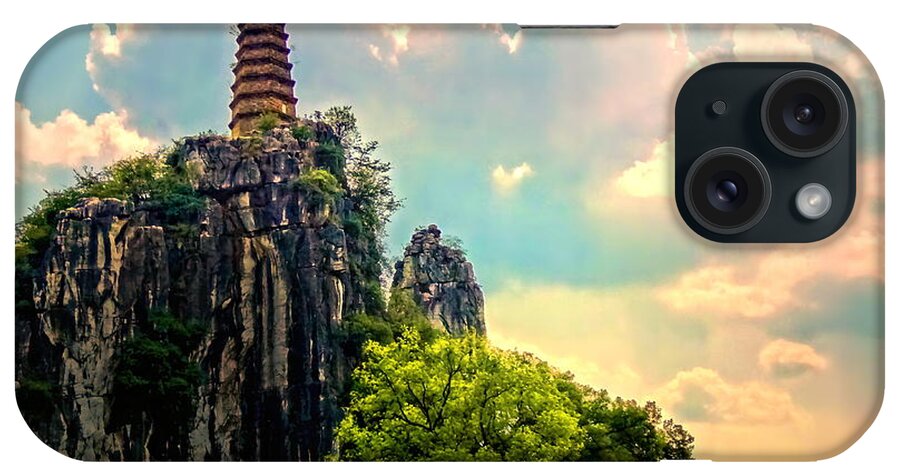 China iPhone Case featuring the photograph China Guilin landscape scenery photography-8 by Artto Pan