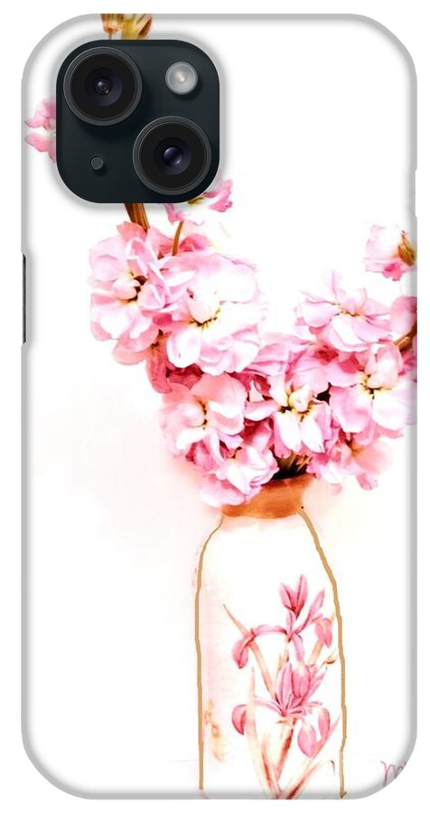 Digital Art iPhone Case featuring the digital art Chinese Bouquet by Marsha Heiken