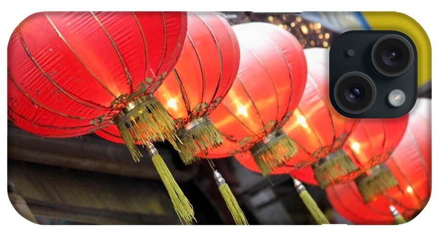 Lanterns iPhone Case featuring the photograph Chinese Lanterns by Jewels Hamrick