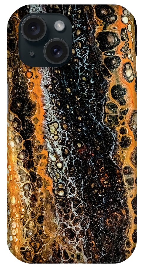 Contemporary iPhone Case featuring the painting Chobezzo Abstract series 4 by Lilia S