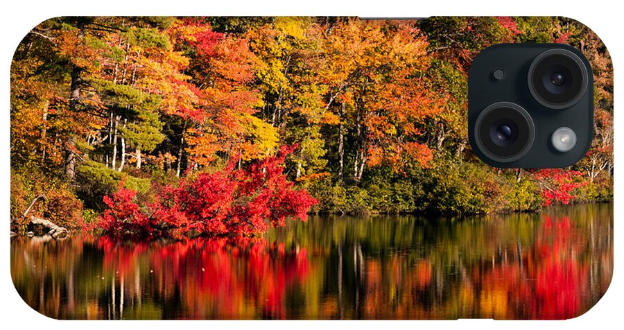 Little Pond iPhone Case featuring the photograph Chocorua pond in fall foliage by Jeff Folger