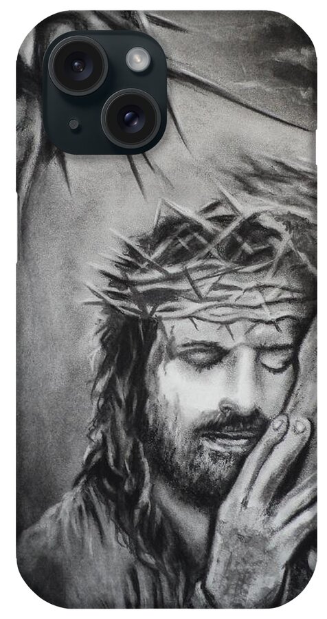 Christ iPhone Case featuring the drawing Christ by Carla Carson