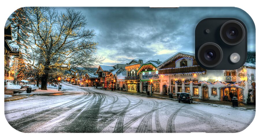 Hdr iPhone Case featuring the photograph Christmas on Main Street by Brad Granger