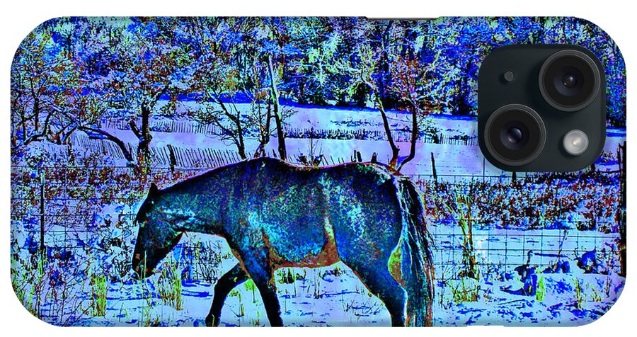 Horse iPhone Case featuring the photograph Christmas Roan El Valle III by Anastasia Savage Ealy