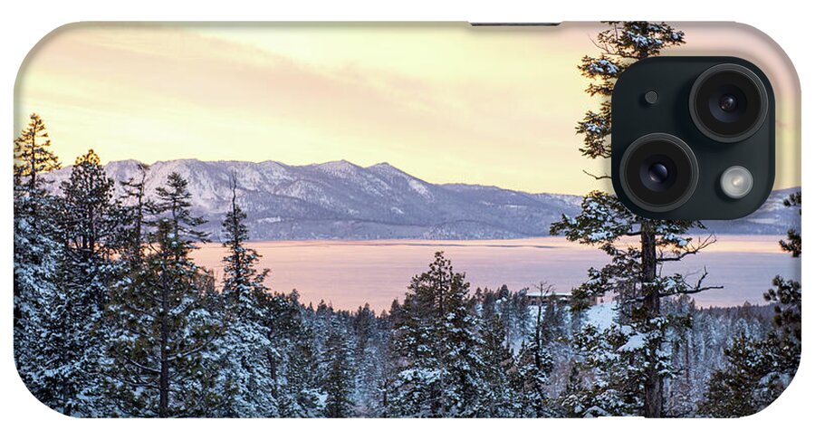 2016 iPhone Case featuring the photograph Christmas Sunset at Tahoe - Lake Tahoe - Nevada by Bruce Friedman
