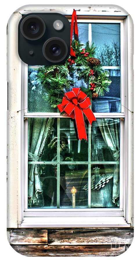 Window iPhone Case featuring the photograph Christmas Window by Sandy Moulder