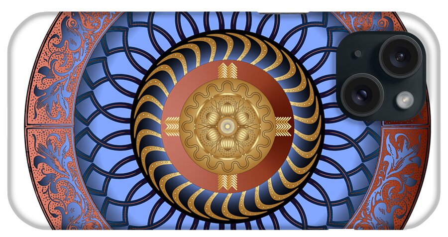 Mandala iPhone Case featuring the digital art Circularium No. 2731 by Alan Bennington