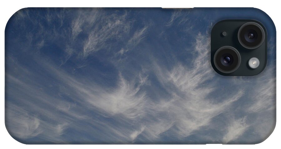 Abstract iPhone Case featuring the photograph Cirrus Cloud Strokes 2 by Lyle Crump