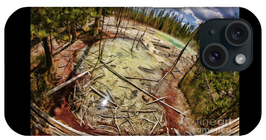 Cistern Spring iPhone Case featuring the photograph Cistern Spring In Yellowstone by Blake Richards