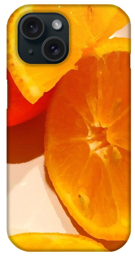 Orange iPhone Case featuring the photograph Citrus by Modern Art