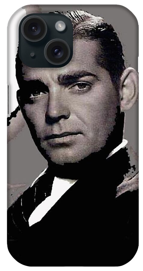 Clark Gable Circa 1932 Color Added 2016 iPhone Case featuring the photograph Clark Gable circa 1932 color added 2016 by David Lee Guss