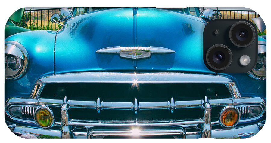 Car iPhone Case featuring the photograph Classic Chevrolet Bel Air by Mariola Bitner