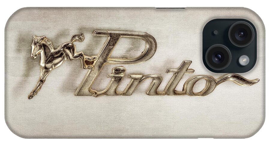 Automotive iPhone Case featuring the photograph Classic Pinto Emblem by YoPedro