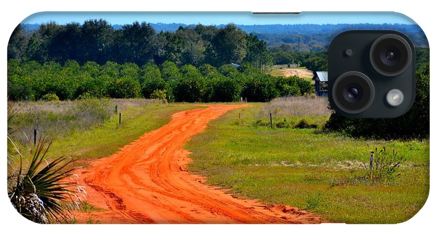 Country iPhone Case featuring the photograph Clay Road by Alison Belsan Horton