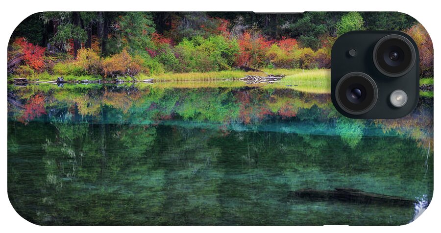 Reflection iPhone Case featuring the photograph Clear Lake Reflections by Cat Connor