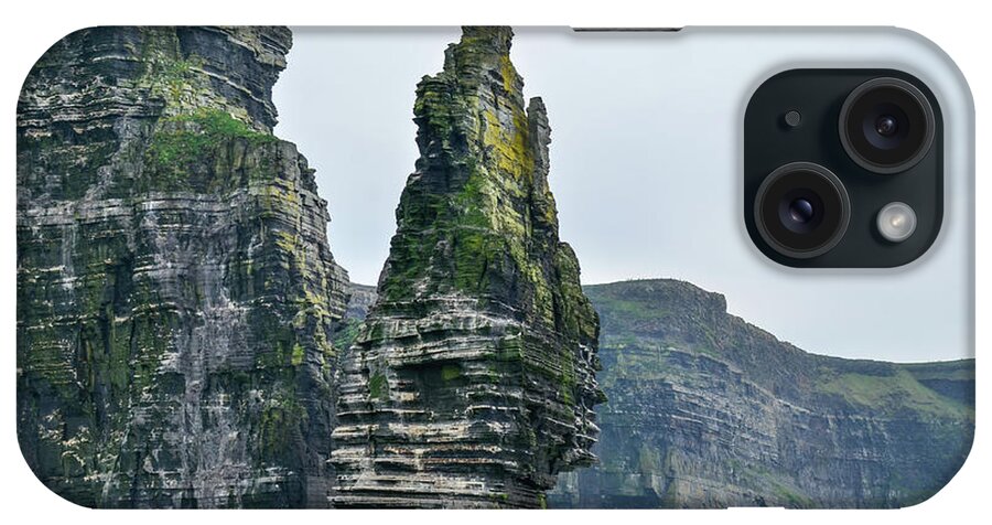 Landscape iPhone Case featuring the photograph Cliffs Of Moher Sea Stack by Joe Ormonde