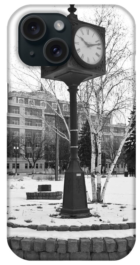 Clock iPhone Case featuring the photograph Clock by Jana Rosenkranz