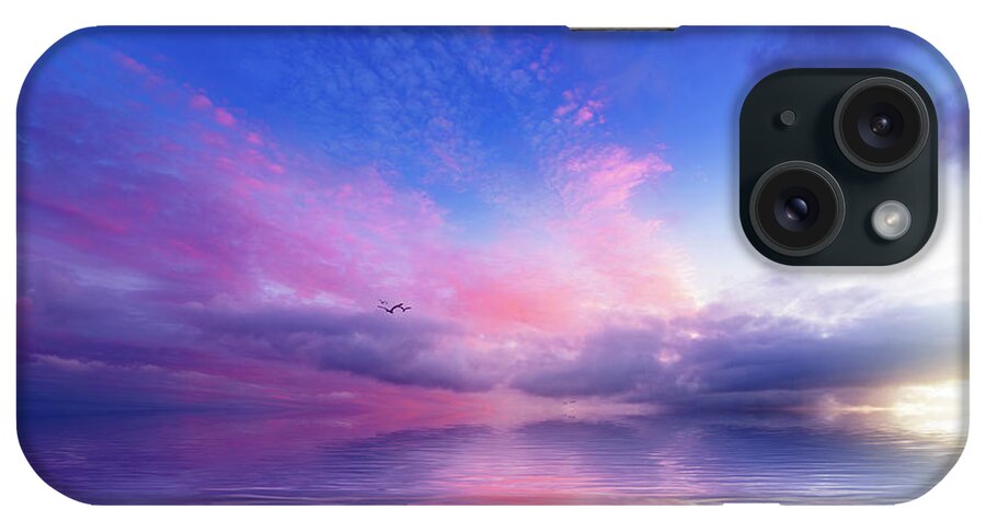 Seascape iPhone Case featuring the photograph Close to Infinity by Philippe Sainte-Laudy