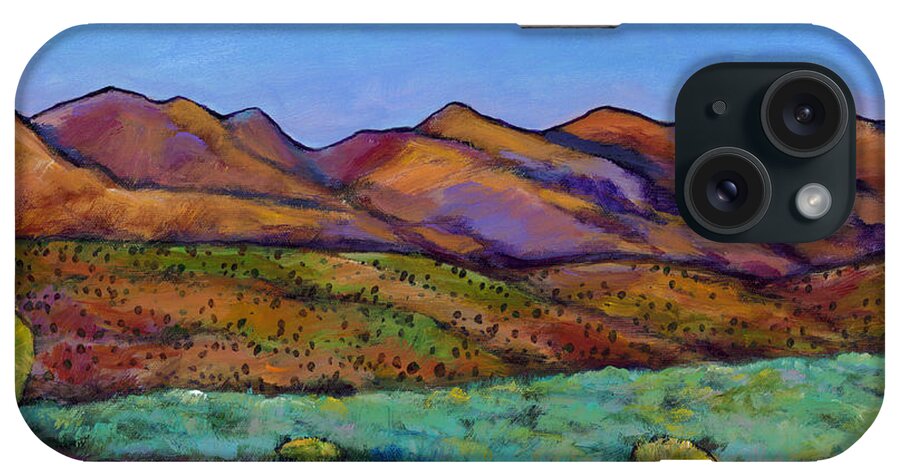 Southwest Landscape iPhone Case featuring the painting Cloud Cover by Johnathan Harris