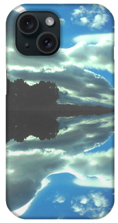 Landscape iPhone Case featuring the photograph Cloud Drama Reflections by Anastasia Savage Ealy