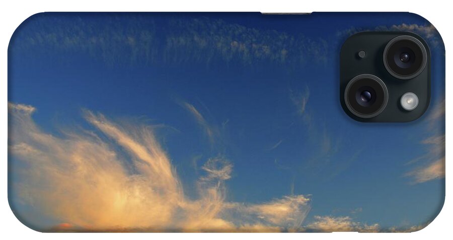 Abstract iPhone Case featuring the photograph Cloud Procession by Lyle Crump