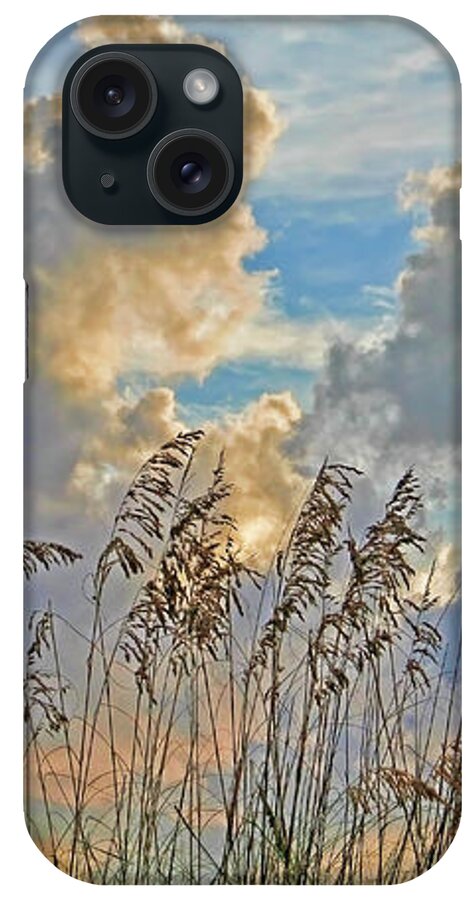 Seaoats iPhone Case featuring the photograph Clouds And Seaoats by HH Photography of Florida