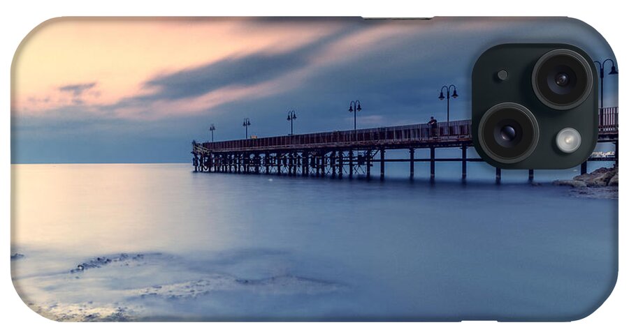 Pier iPhone Case featuring the photograph Clouds Come Floating Into My Life by Stelios Kleanthous