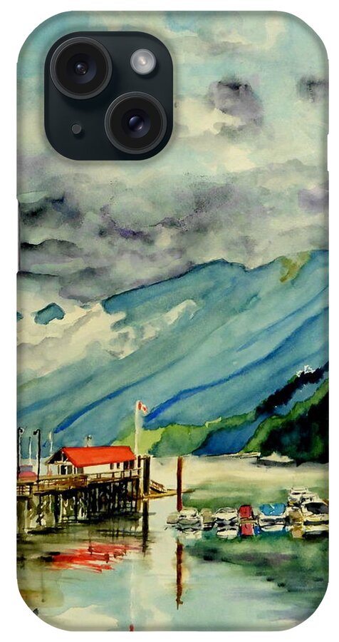 Clouds iPhone Case featuring the painting Clouds II by Sonia Mocnik