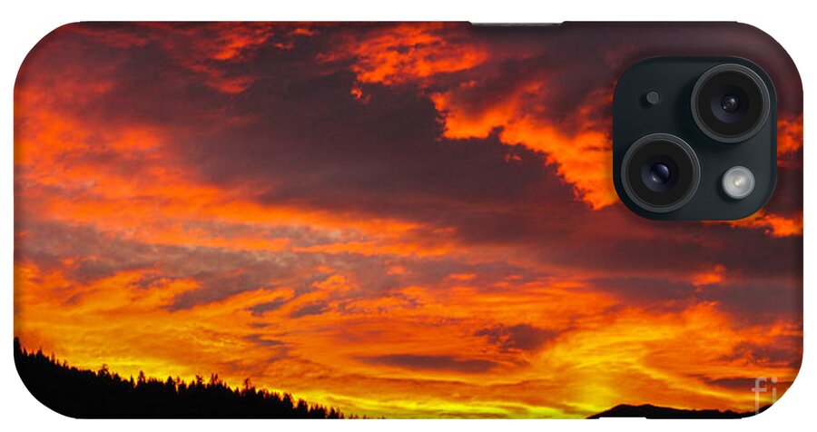 Sunset iPhone Case featuring the photograph Clouds On Fire by Mark Jackson
